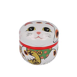 Tedåse Maneki Neko hvid