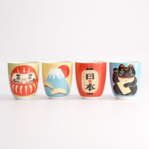 Tekopper gaveæske med 4 styk - Kawaii design